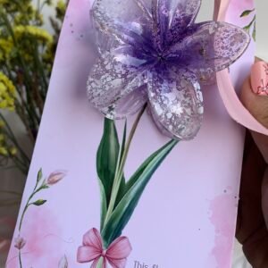 Trendy hair claw (purple )